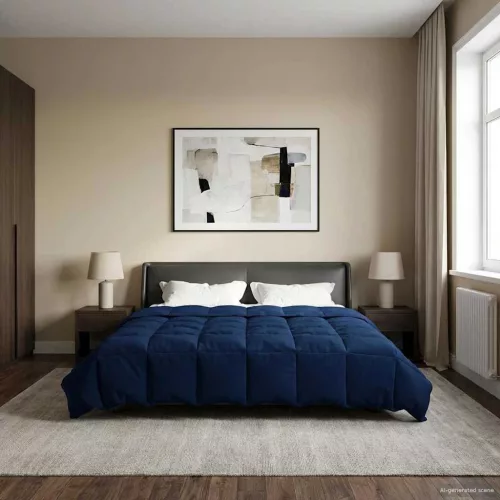  Nyári Takarmány Sövényes Sötét kék 220 x 240 cm Mikroszál