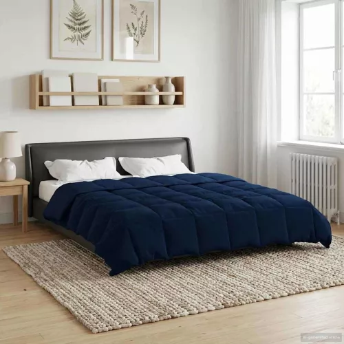  Nyári Takarmány Sövényes Sötét kék 220 x 260 cm Mikroszál