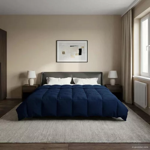  Nyári Takarmány Sövényes Sötét kék 220 x 260 cm Mikroszál