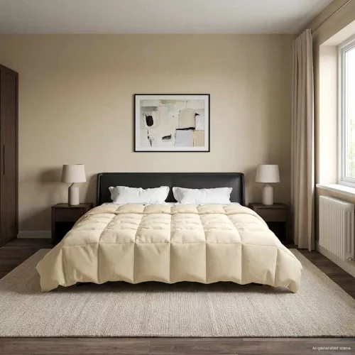  Nyári Takarmány Sövényes Krém 200 x 200 cm Mikroszál