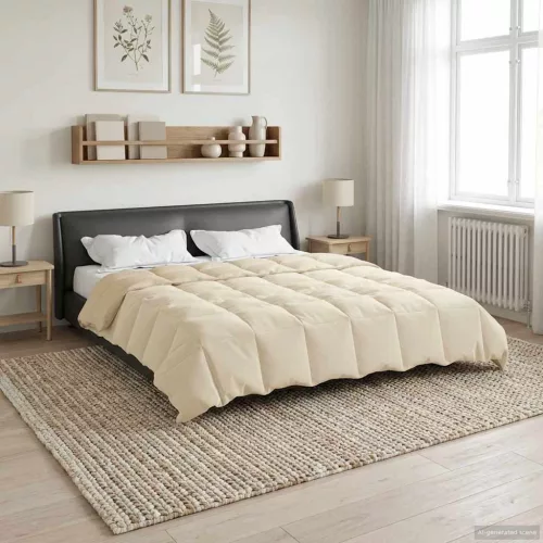  Nyári Takarmány Sövényes Krém 200 x 200 cm Mikroszál