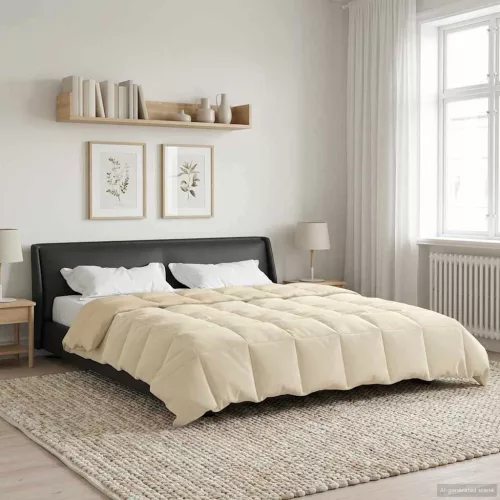  Nyári Takarmány Sövényes Krém 200 x 220 cm Mikroszál