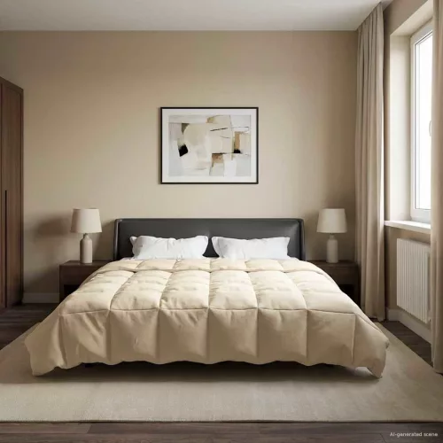  Nyári Takarmány Sövényes Krém 220 x 240 cm Mikroszál