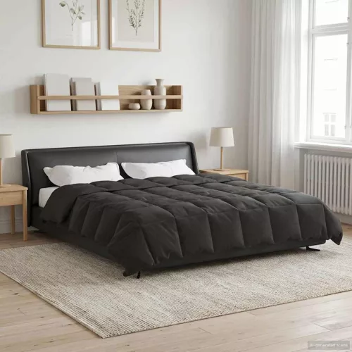  Teljes éves takaró Sövényes Antracit 200 x 220 cm Mikroszál