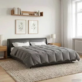    Teljes éves takaró Világosszürke 220 x 260 cm Mikroszál