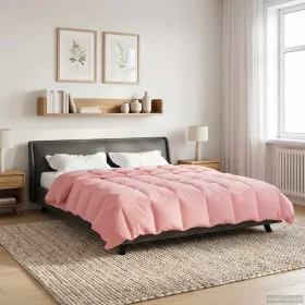    Teljes éves takaró Sövényes Rózsaszín 220 x 260 cm Mikroszál