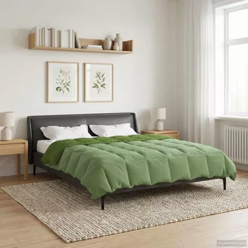  Teljes éves takaró Sövényes Zöld 220 x 260 cm Mikroszál