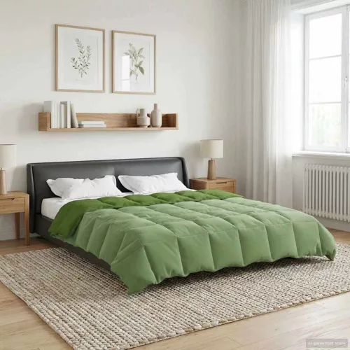  Teljes éves takaró Sövényes Zöld 240 x 260 cm Mikroszál