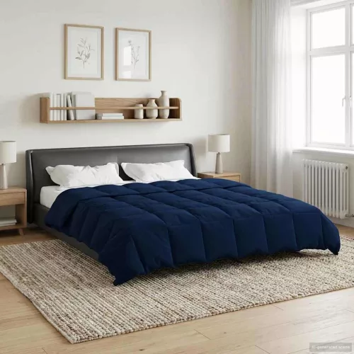  Teljes éves takaró Sövényes Sötét kék 200 x 240 cm Mikroszál