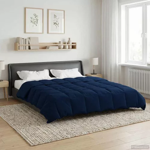  Teljes éves takaró Sövényes Sötét kék 240 x 260 cm Mikroszál