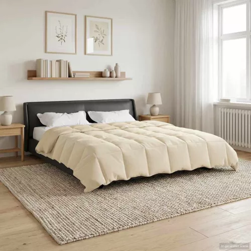  Teljes éves takaró Sövényes Krém 200 x 240 cm Mikroszál