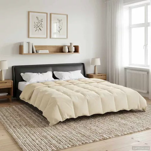  Teljes éves takaró Sövényes Krém 200 x 220 cm Mikroszál