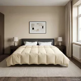    Teljes éves takaró Sövényes Krém 240 x 260 cm Mikroszál