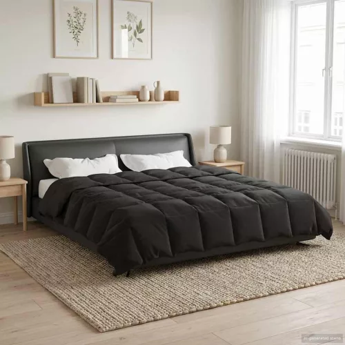  Téli takaró Sövényes Antracit 240 x 260 cm Mikroszál