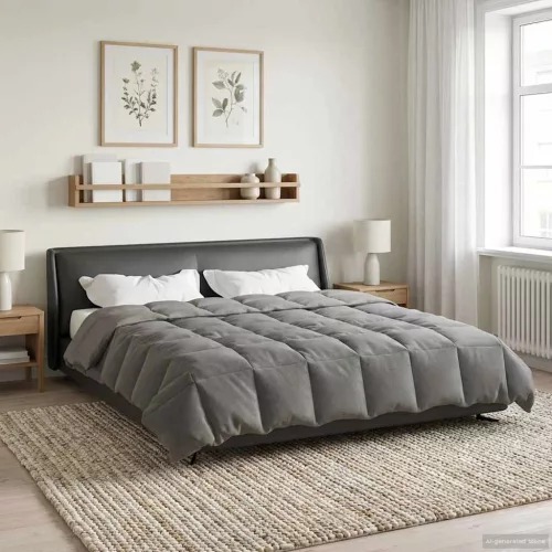  Téli takaró Sövényes Világosszürke 200 x 220 cm Mikroszál