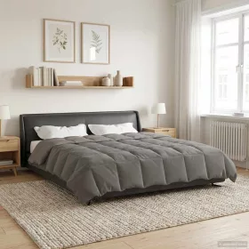    Téli takaró Sövényes Világosszürke 240 x 260 cm Mikroszál