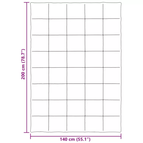  Téli takaró Sövényes Fekete 140 x 220 cm Mikroszál