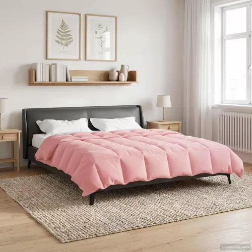  Téli takaró Sövényes Rózsaszín 200 x 220 cm Mikroszál