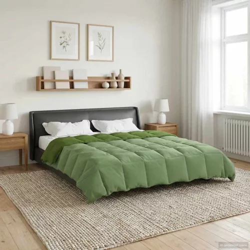  Téli takaró Sövényes Zöld 220 x 240 cm Mikroszál