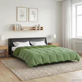  Téli takaró Sövényes Zöld 220 x 260 cm Mikroszál