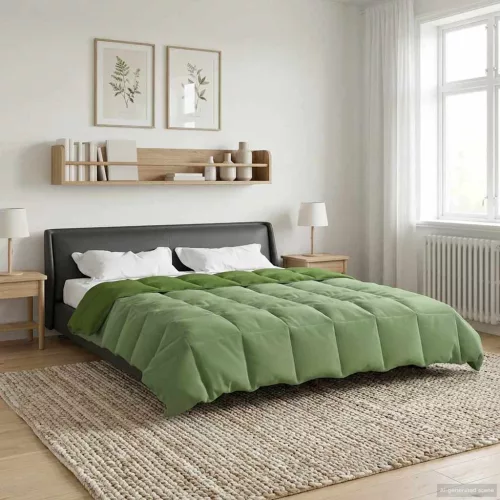  Téli takaró Sövényes Zöld 240 x 260 cm Mikroszál