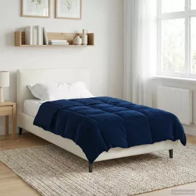    Téli takaró Sövényes Sötét kék 155 x 200 cm Mikroszál