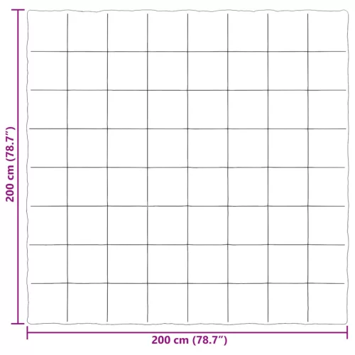  Téli takaró Sövényes Sötét kék 200 x 200 cm Mikroszál