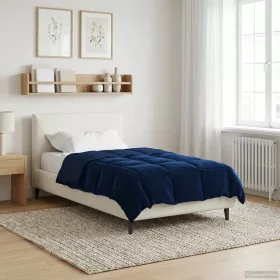    Téli takaró Sövényes Sötét kék 135 x 220 cm Mikroszál