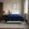  Téli takaró Sövényes Sötét kék 135 x 220 cm Mikroszál