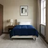  Téli takaró Sövényes Sötét kék 155 x 220 cm Mikroszál