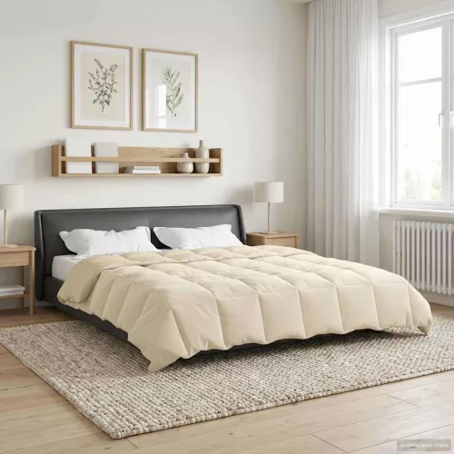  Téli takaró Sövényes Krém 200 x 220 cm Mikroszál