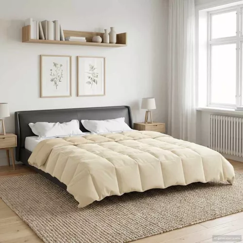  Téli takaró Sövényes Krém 220 x 240 cm Mikroszál