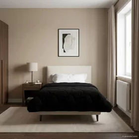    Nyári Takarmány Fekete 155 x 220 cm Mikroszálas és Teddy plüss