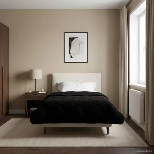  Nyári Takarmány Fekete 155 x 220 cm Mikroszálas és Teddy plüss