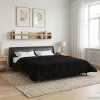  Nyári Takarmány Fekete 240 x 260 cm Mikroszálas és Teddy plüss