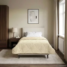    Nyári Takarmány Krém 140 x 200 cm Mikroszálas és Teddy plüss