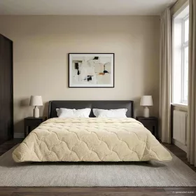    Nyári Takarmány Krém 200 x 240 cm Mikroszálas és Teddy plüss