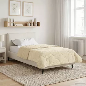    Nyári Takarmány Krém 135 x 220 cm Mikroszálas és Teddy plüss
