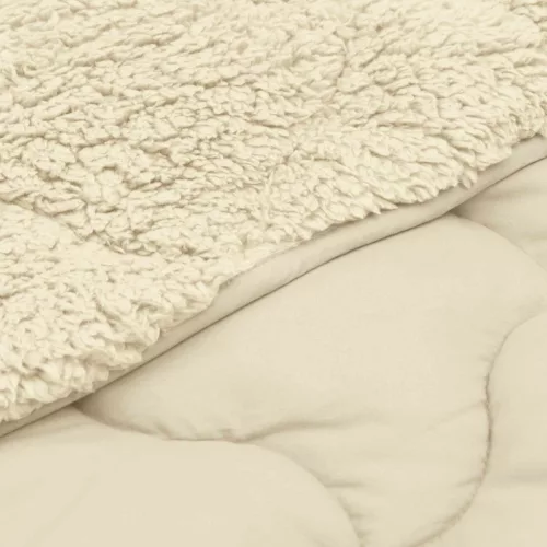  Nyári Takarmány Krém 135 x 220 cm Mikroszálas és Teddy plüss