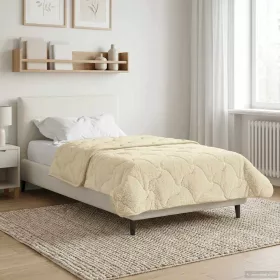    Nyári Takarmány Krém 155 x 220 cm Mikroszálas és Teddy plüss