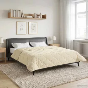    Nyári Takarmány Krém 220 x 260 cm Mikroszálas és Teddy plüss