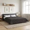  Téli takaró Antracit 200 x 200 cm Mikroszálas és Teddy plüss