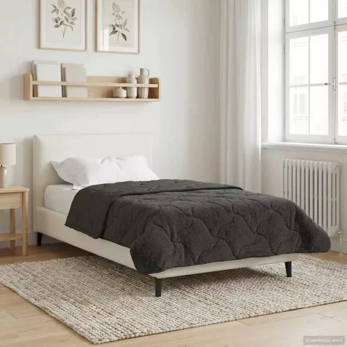  Téli takaró Antracit 140 x 220 cm Mikroszálas és Teddy plüss