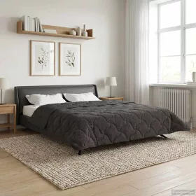    Téli takaró Antracit 200 x 220 cm Mikroszálas és Teddy plüss