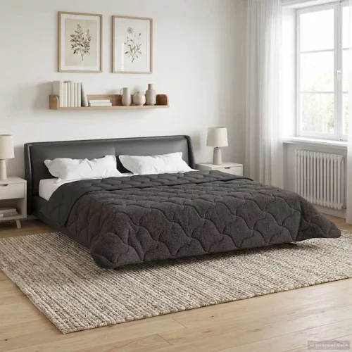  Téli takaró Antracit 240 x 260 cm Mikroszálas és Teddy plüss