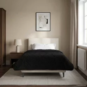    Téli takaró Fekete 155 x 220 cm Mikroszálas és Teddy plüss