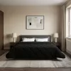  Téli takaró Fekete 220 x 260 cm Mikroszálas és Teddy plüss
