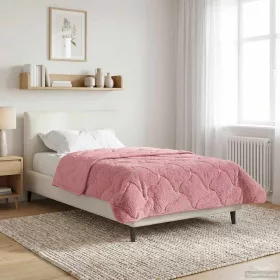    Téli takaró Rózsaszín 135 x 200 cm Mikroszálas és Teddy plüss