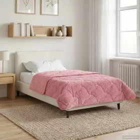    Téli takaró Rózsaszín 155 x 200 cm Mikroszálas és Teddy plüss