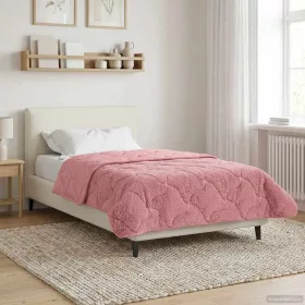    Téli takaró Rózsaszín 135 x 200 cm Mikroszálas és Teddy plüss